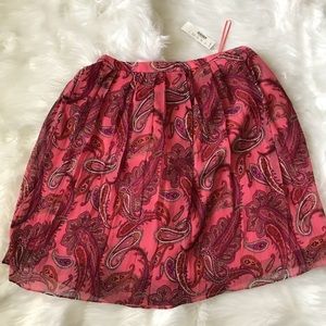 NWT J. Crew Paisley Skirt